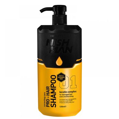 Шампунь для волос без солей и парабенов Nishman Pro-Hair Shampoo 1250ml