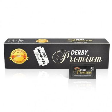 Леза Дербі преміум двосторонні Derby Premium Blades (20x5) 100шт