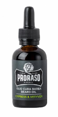 Олійка для догляду за бородою Proraso Beard Oil Cypres&Vetyver 30ml