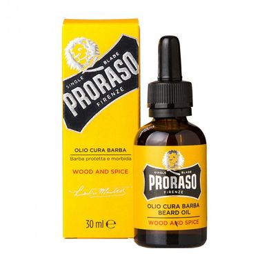 Олійка для догляду за бородою Proraso Beard Oil Wood&Spice 30ml