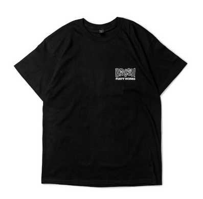 Футболка чорна L BROSH &times; FUSTY WORKS S/S TEE FACE LOGO BLACK L