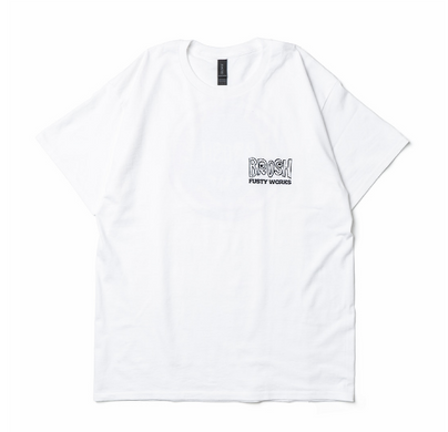 Футболка біла XL BROSH x FUSTY WORKS S/S TEE FACE LOGO WHITE XL