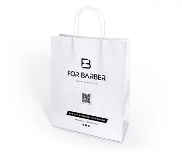 Подарунковий крафтовий пакет "ForBarber"