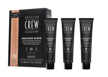 Система маскировки волос уровень 7-8 American Crew Precision Blend LIGHT 3 X 40 мл