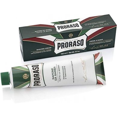 Освежающий крем для бритья с экстрактом эвкалипта Proraso Shaving Soap in a tube Refreshing 150ml