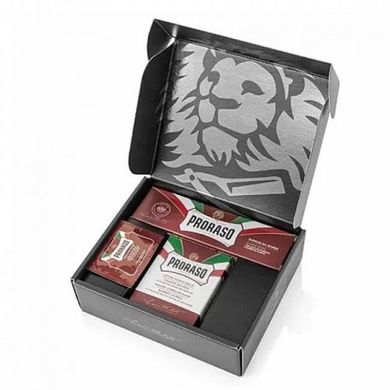Подарочный набор для бритья Proraso Duo Pack Tube+Balm Coarse Beard