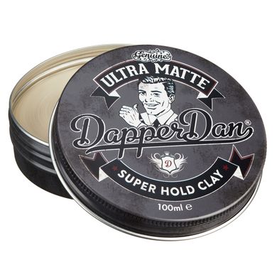 Глина для стилізації волосся ультраматова Dapper Dan Ultra Matte Super Hold Clay 100 мл
