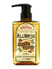 Засіб 3в1 (Мило для обличчя, Тіла та Волосся) BROSH 3 in 1 Soap for Face Body & Hair 400ml